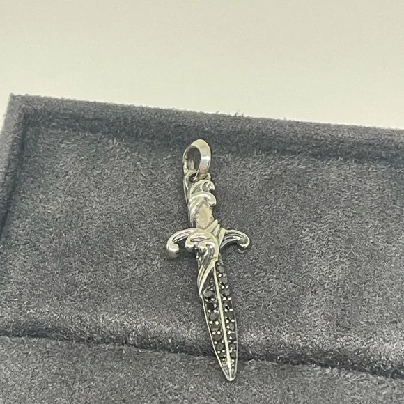 David Yurman Men's Waves Dagger Amulet - Picture 7 of 7